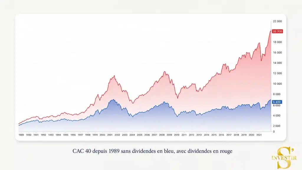 Suivi portefeuille PEA : Composition et performance (+39% depuis 2020) 4 CAC 40 avec dividendes réinvestis