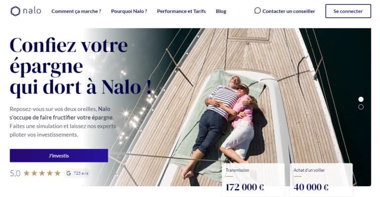 Page d'accueil du site de Nalo