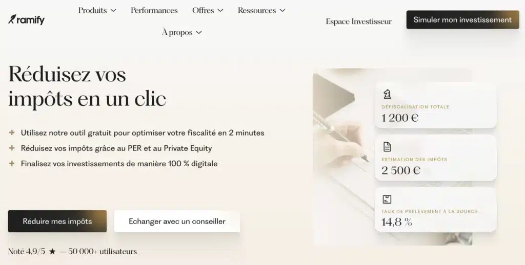 Avis Ramify : Le test du pro de la gestion pilotée 3 Fiscalité Ramify