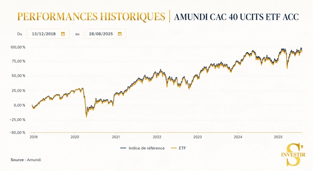 Meilleurs ETF : quel ETF choisir ? 2 Historique de performance CAC 40