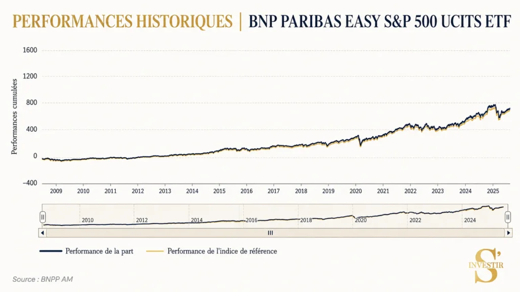 Meilleurs ETF : quel ETF choisir ? 25 Historique de performances BNP Paribas S&P 500