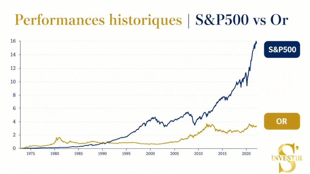 Meilleurs ETF : quel ETF choisir ? 60 Performances ETF S&P500 VS OR long-terme