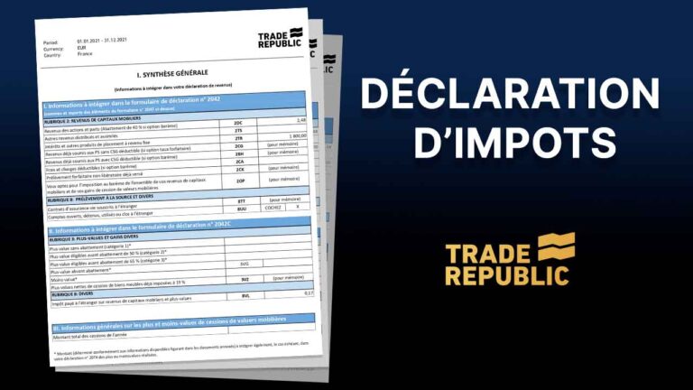 Déclaration d'impôts Trade Republic