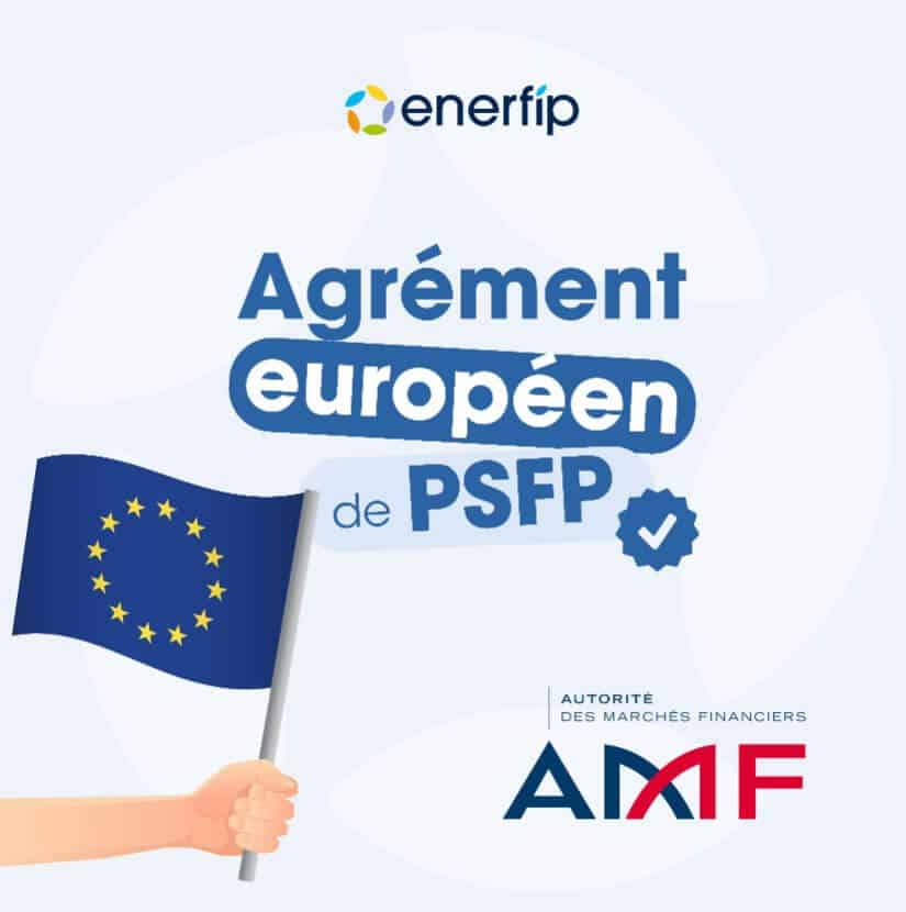 Agrément européen de PSFP certifié par l'AMF