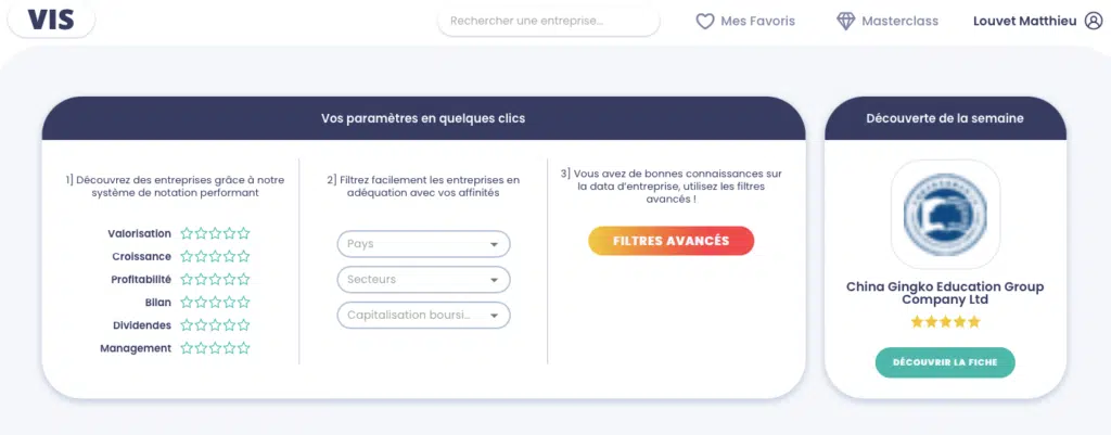 Dashboard Value Investing Screener