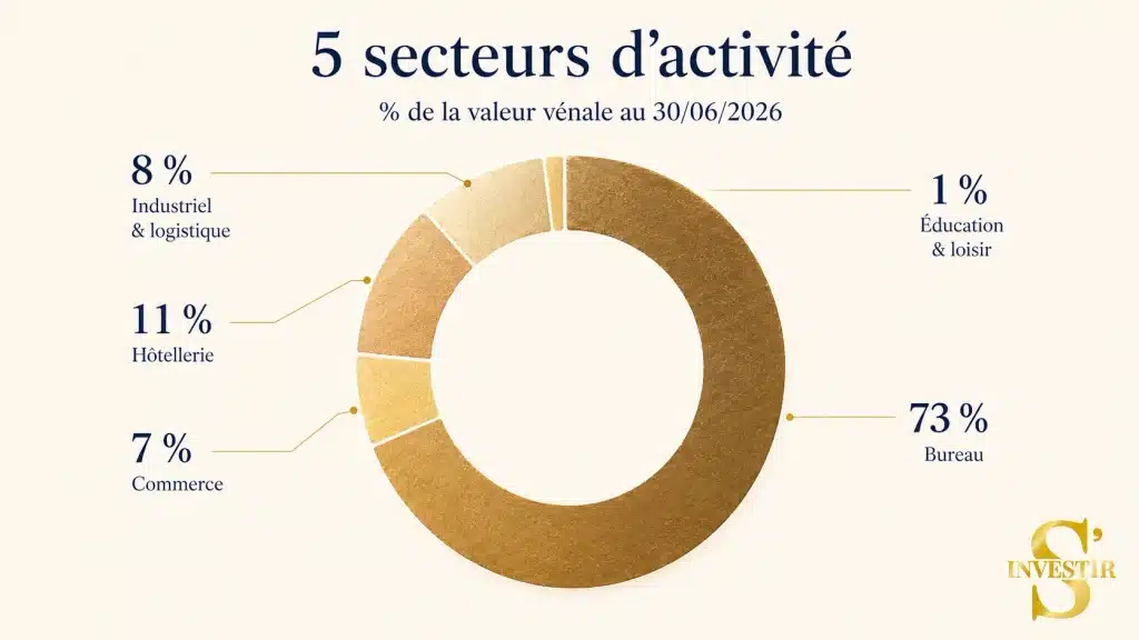 Mon avis sur les SCPI CORUM et l’Épargne immobilière 8 CORUM Eurio secteurs d'activités