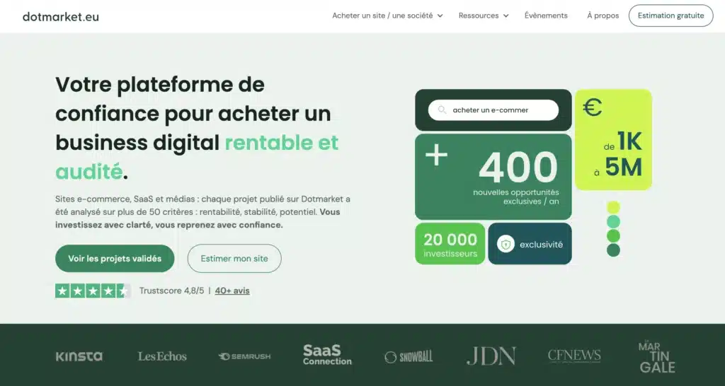 Revenus passifs : 17 idées pour générer jusqu’à 2 000 €/mois passées au crible 9 Dotmarket