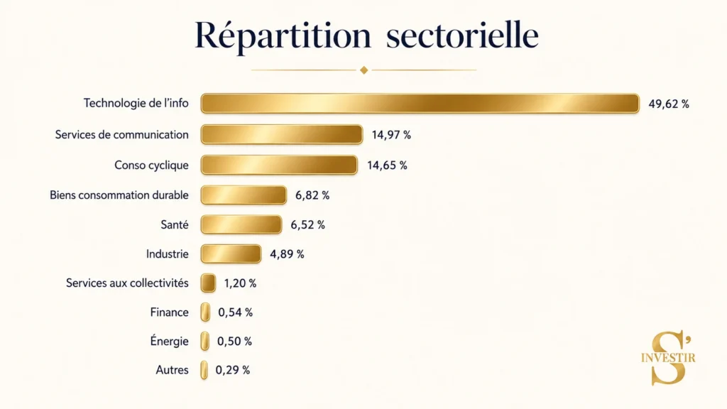 Quel ETF choisir pour débuter ? 12 Secteurs nasdaq 100