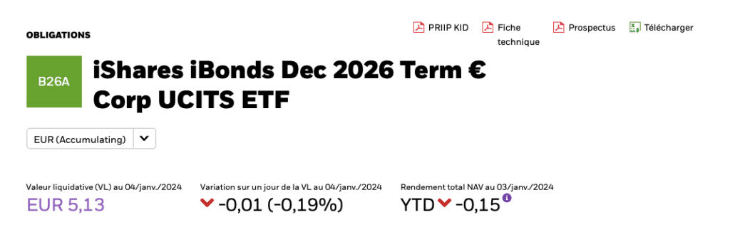iShares iBoxx EUR High Yield December 2026 Term € Corp UCITS ETF