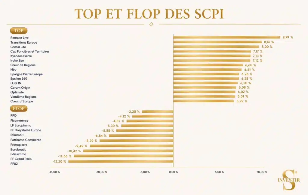 Comment investir 10 000 euros en 2026 ? 10 Top et flop SCPI