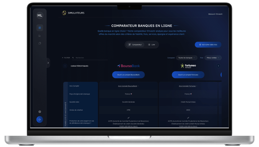 Tableau comparatif banque en ligne