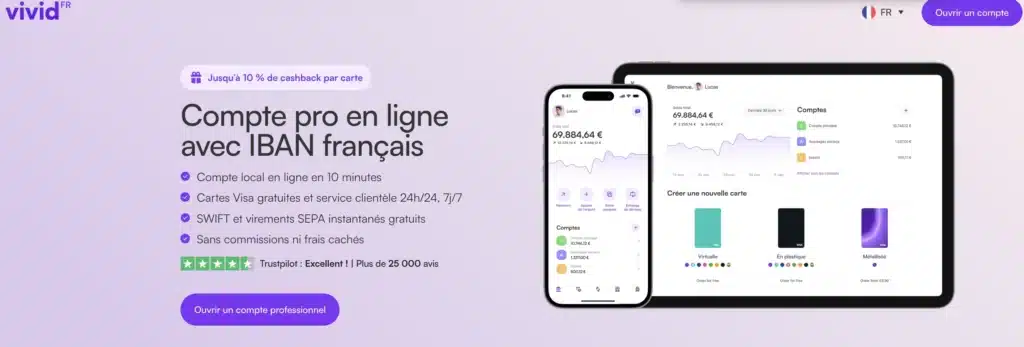 Vivid Money Avis : tout savoir sur l’offre de cette néo-banque 2 Page d'accueil Vivid money