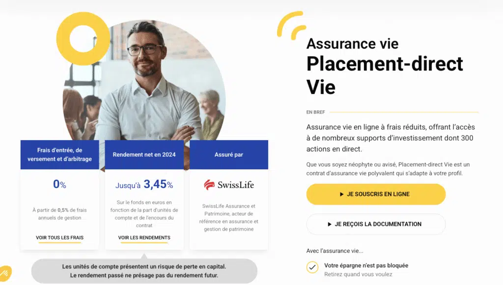 Placement-direct vie