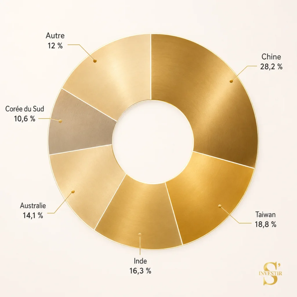 Quels sont les meilleurs ETF Asie pour investir sur les marchés asiatiques ? 3 ETF Asie Répartition