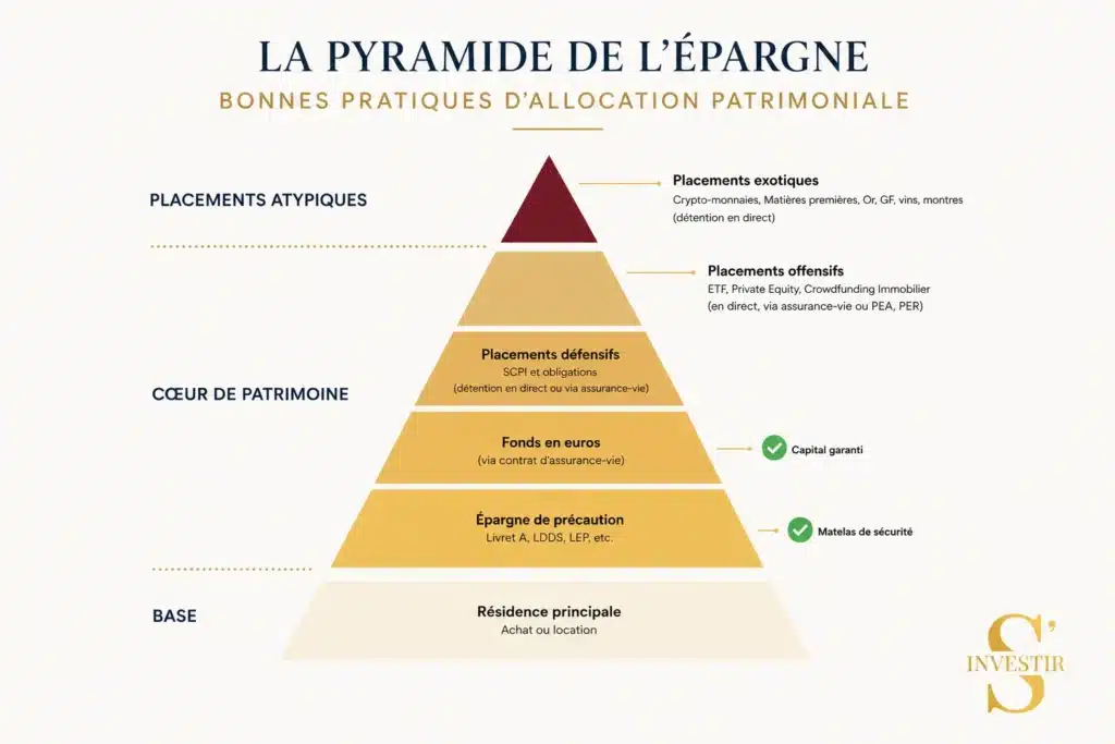 Comment protéger son argent en cas de guerre ou conflit ? 4 Pyramide de l'épargne