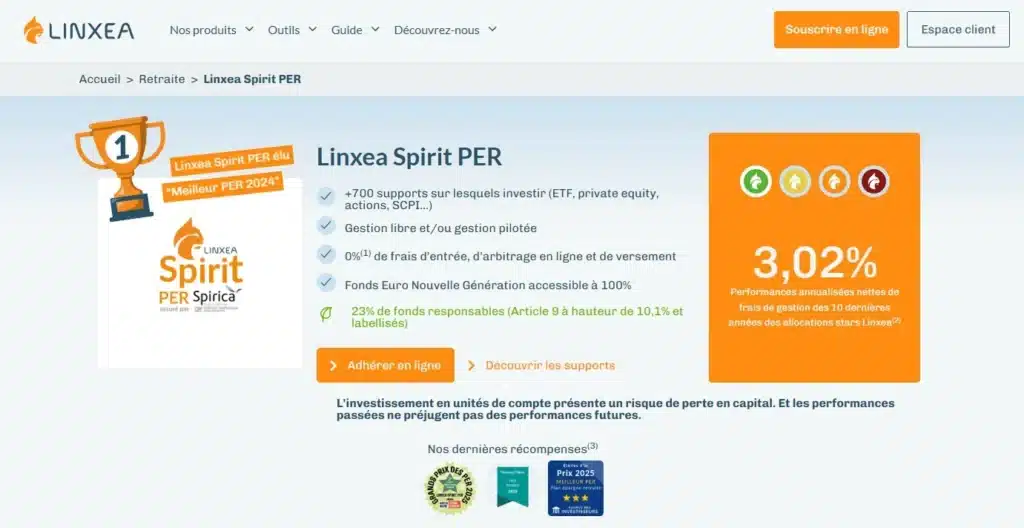 Quels sont les 15 meilleurs PER pour préparer sa retraite ? 22 Linxea Spirit
