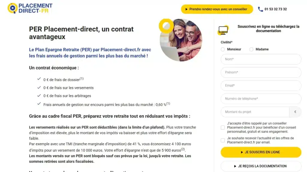 Quels sont les 15 meilleurs PER pour préparer sa retraite ? 19 PER Placement-direct