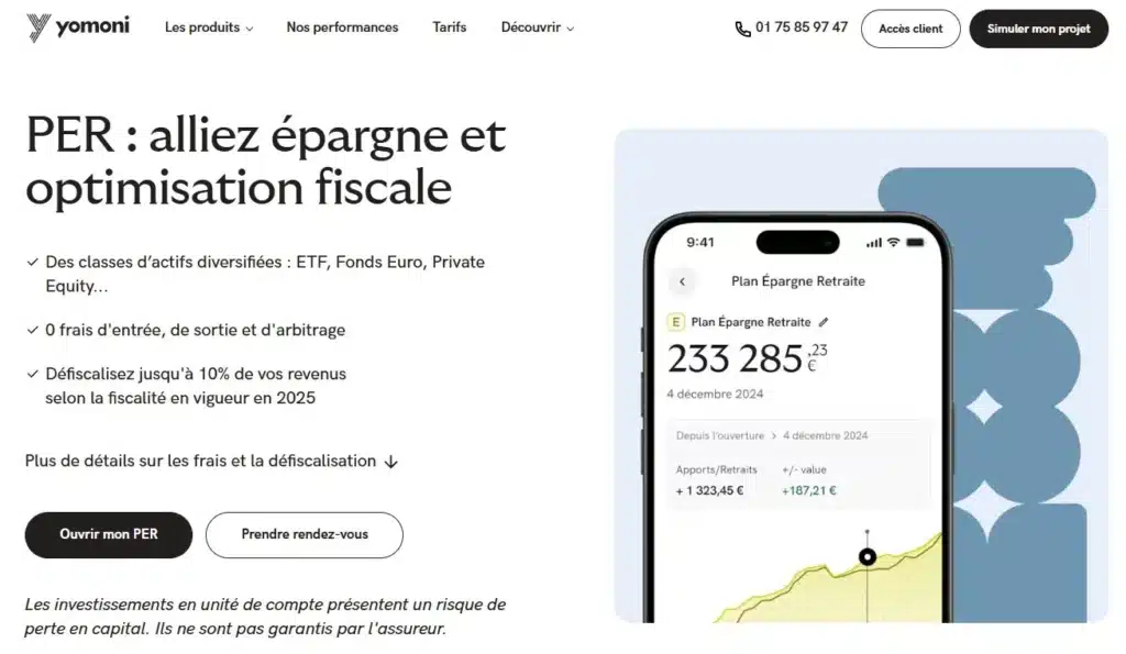 Quels sont les 15 meilleurs PER pour préparer sa retraite ? 14 PER Yomoni Retraite+