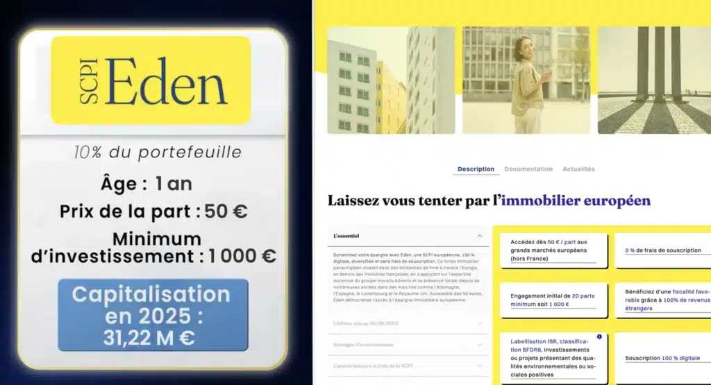 Comment bien créer un portefeuille de SCPI ? 17 scpi Eden