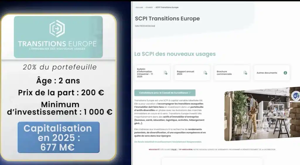 Comment bien créer un portefeuille de SCPI ? 15 SCPI Transitions Europe
