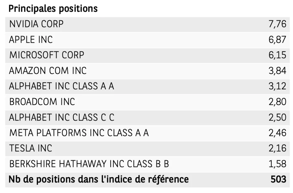 S&P 500 vs CAC 40 : comment le CAC 40 se compare-t-il au S&P 500 ? 2 Composition S&P 500