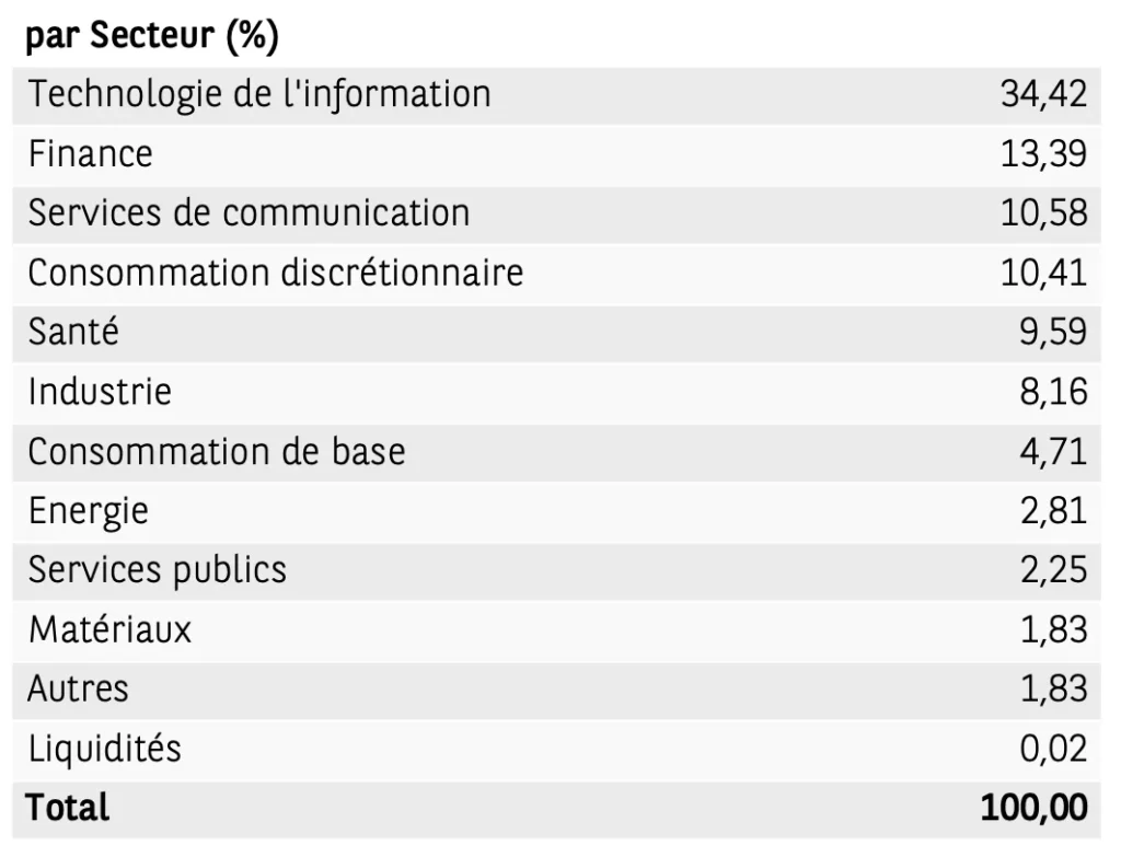 S&P 500 vs CAC 40 : comment le CAC 40 se compare-t-il au S&P 500 ? 1 Secteurs S&P 500