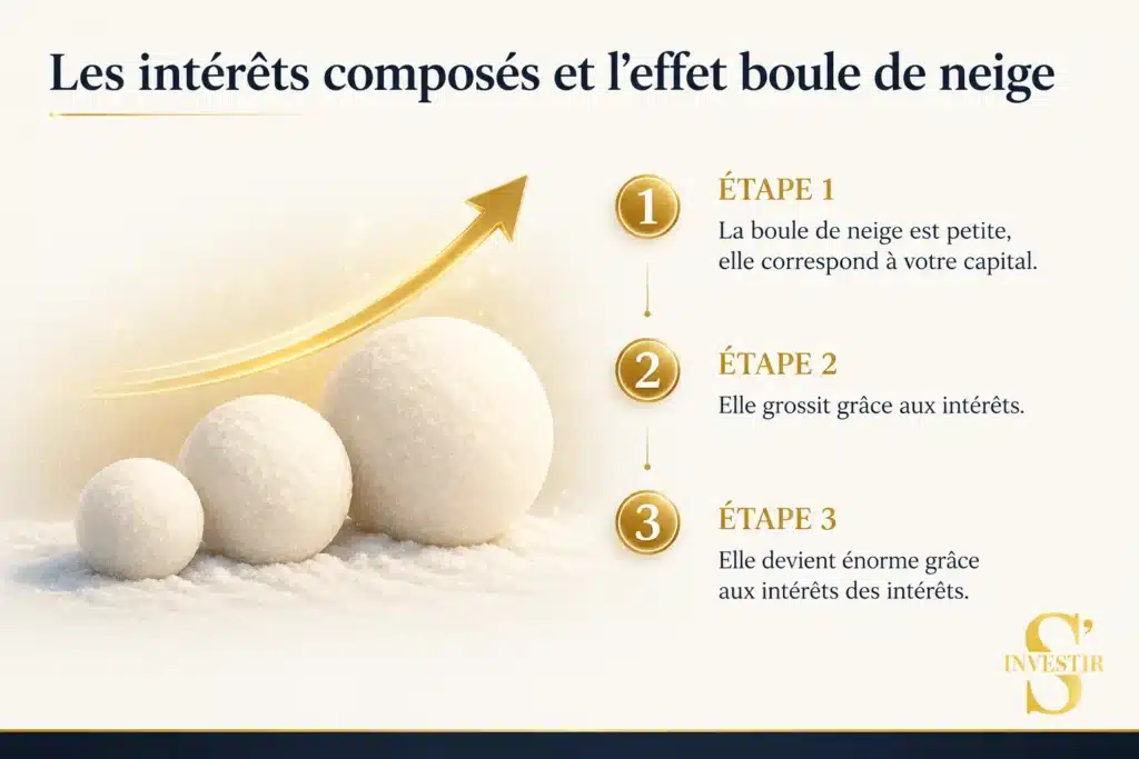 Comment devenir riche avec seulement 3 leviers ? 1 Effet boule de neige intérêts composés