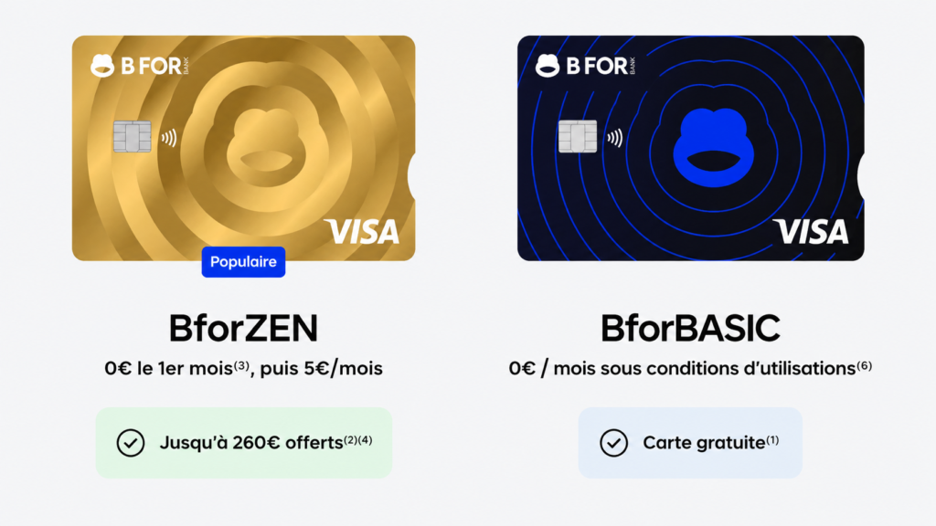 Mon avis complet sur BforBank 3 Image montrant les cartes bancaires de BforBank
