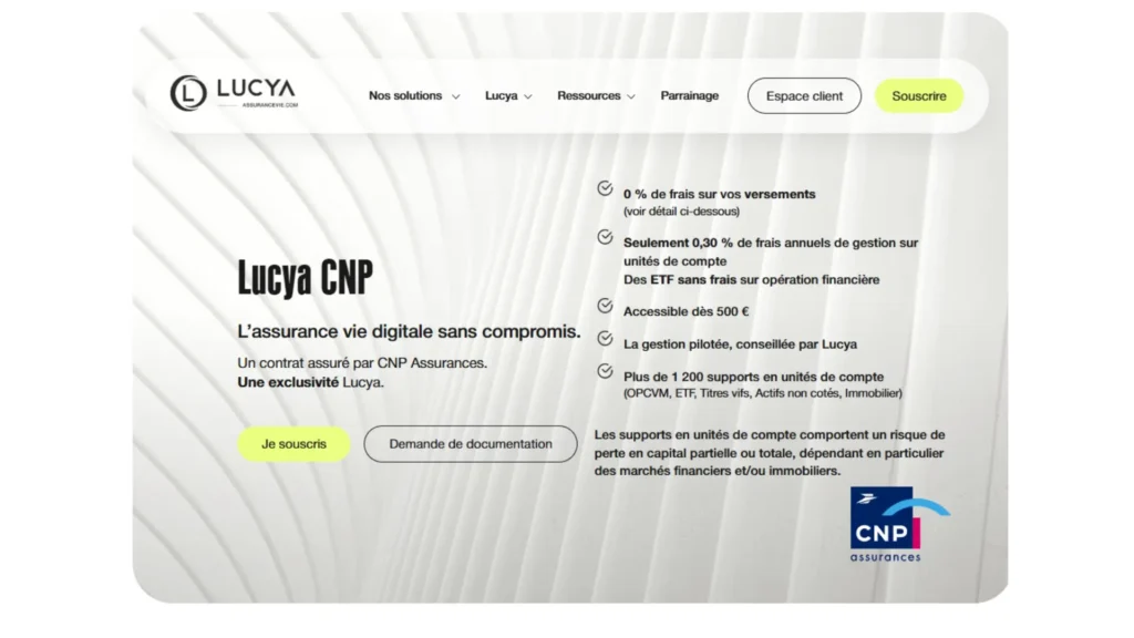 Avis Lucya CNP : que vaut la nouvellle assurance-vie lancée en 2026 ? 3 Caractéristiques générales du contrat Lucya CNP