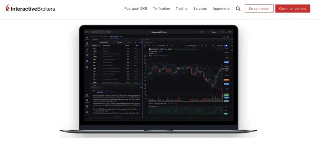 Interactive Brokers : avis sur le PEA, le CTO, les frais et le profil idéal 4 Plateforme IBKR