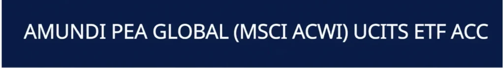 Amundi lance le premier ETF MSCI ACWI sur PEA 1 ETF MSCI ACWI sur PEA