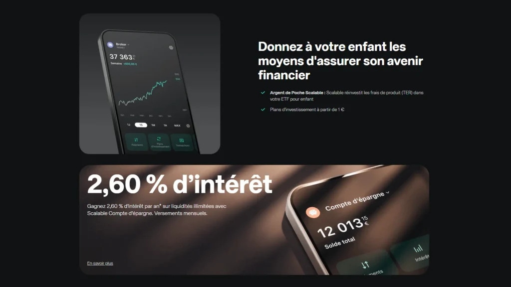Avis Scalable Capital : faut-il choisir ce courtier en Bourse en 2026 ? 8 Compte pour enfants avec Scalable Capital