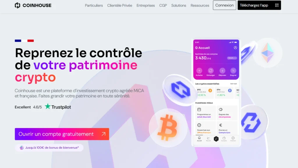 Avis Coinhouse : faut-il investir sur cette plateforme crypto ? 2 Avis coinhouse pour les cryptos